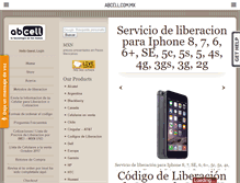 Tablet Screenshot of abcell.com.mx